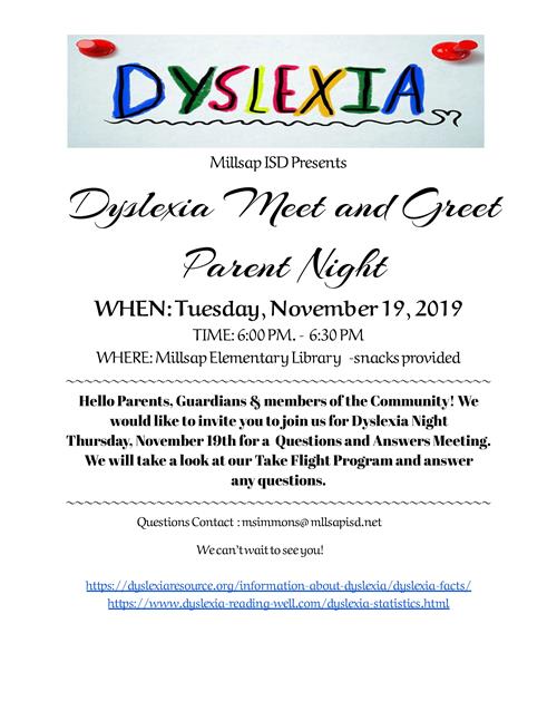 Dyslexia Parent Night 